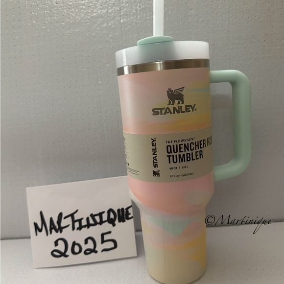 Stanley 40 oz Tumbler Warm Serene Brushstrokes, Taylor Swift Lover, New In Hand - Picture 2 of 5
